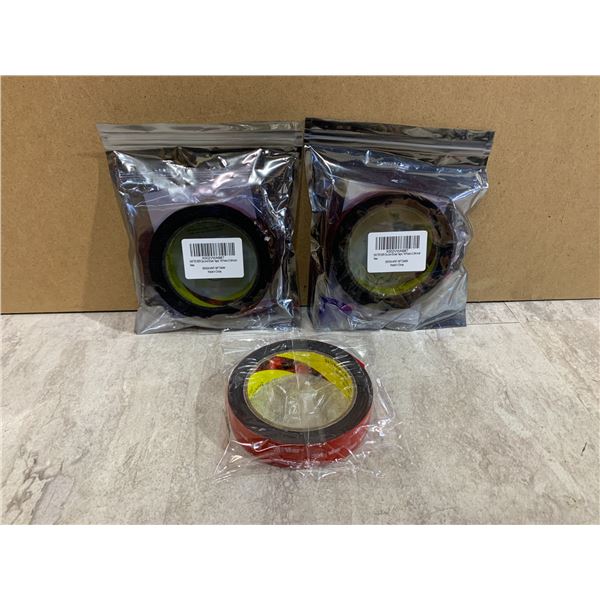 Lot of 3 - 3M Double Sided Tape - 16ft x 0.94 inch
