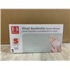 Image 1 : Basic - Small - 100 Pack Vinyl Synthetic Exam Gloves