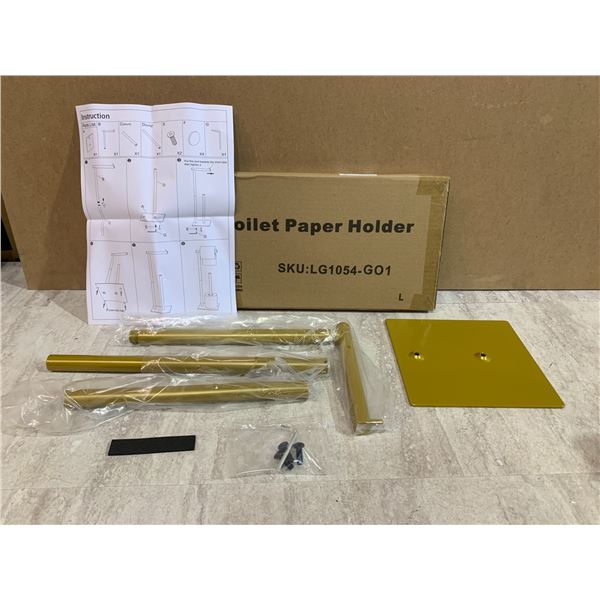 Gold Color Toilet Paper Holder Stand