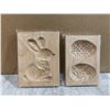 Image 1 : Wooden Easter Egg Molds For Fondant