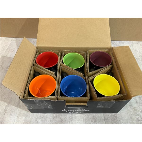 Miamo 6 Pack of Coffee Mugs - **One Has Chip**