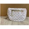 Image 4 : Checkred Crossbody Bag / Beige & White