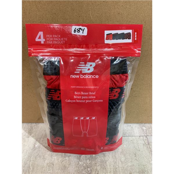 New Balance Boys Boxer Briefs - Size Medium - 4 Pack