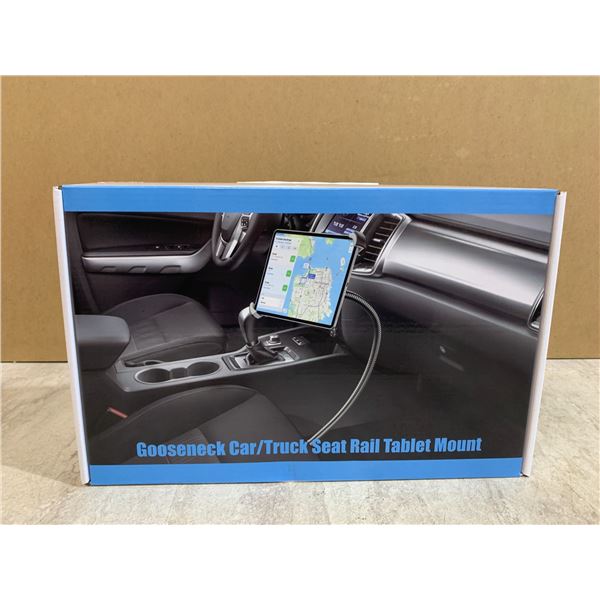 Gooseneck Car/Truck Seat Rail Tablet Mount