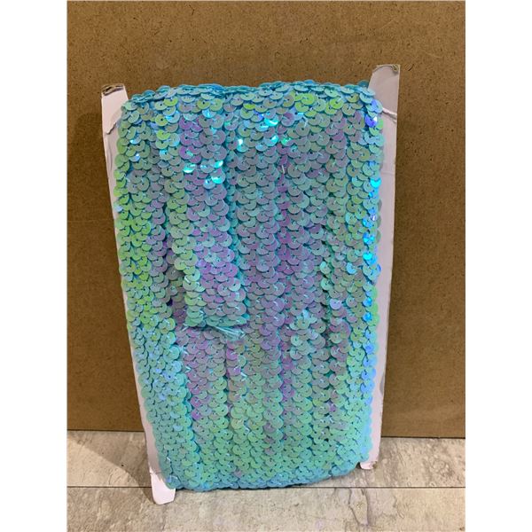 Uxcell 10 Yards 1.2 Inch Elastic Sequins Trim Stretch Flat Fabric