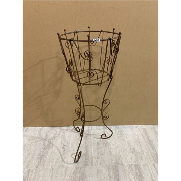 Metal Plant Stand - 20 in Tall - 11 in dia