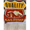 Image 5 : 11 x 16 Metal Sign Full Service Gas Pump