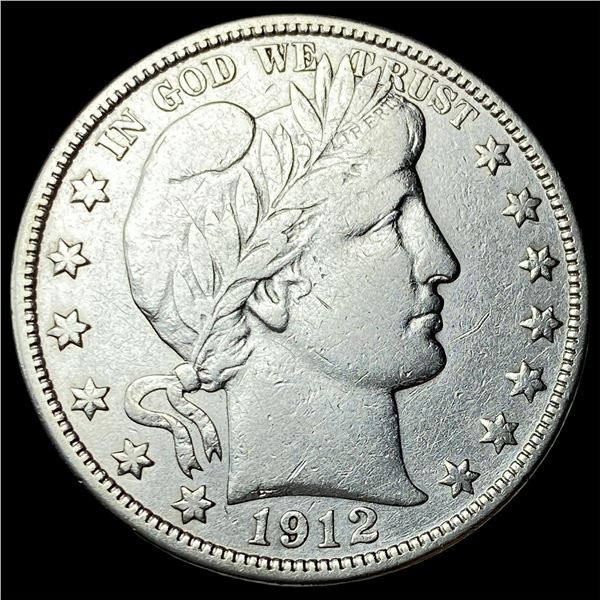 1912-D Silver Barber Half Dollar ABOUT  UNCIRCULATED