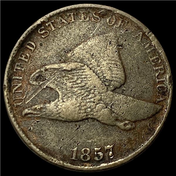 1857 Flying Eagle Cent NEARLY UNCIRCULATED