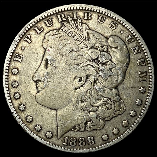 1888-O Silver Morgan Dollar ABOUT  UNCIRCULATED