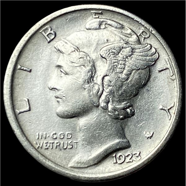 1923-S Silver Mercury Dime CLOSELY  UNCIRCULATED