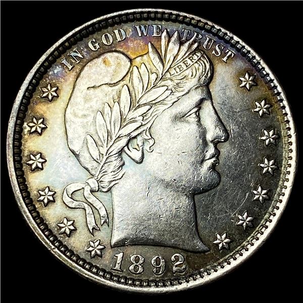 1892 Silver Barber Quarter UNCIRCULATED