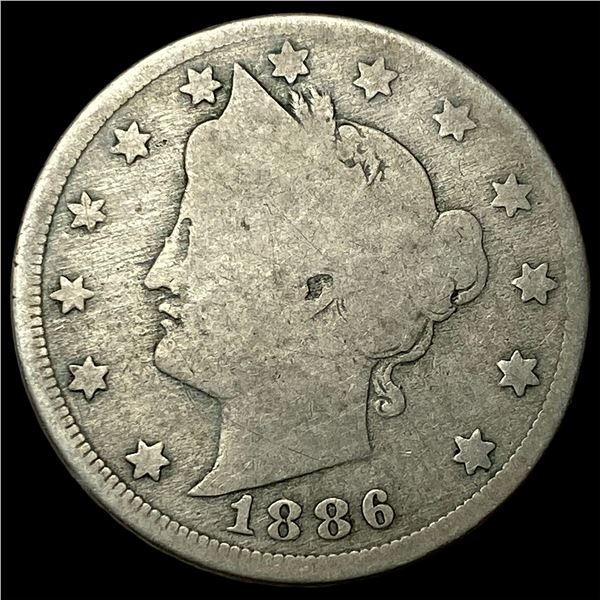 1886 Liberty Head Nickel NICELY CIRCULATED