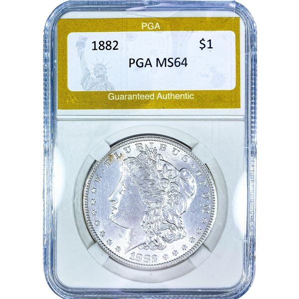 1882 Morgan Silver Dollar PGA MS64