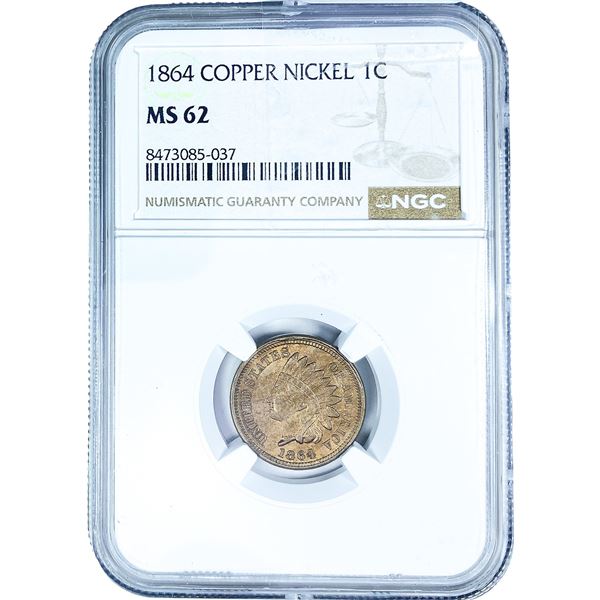 1864 Indian Head Cent NGC MS62