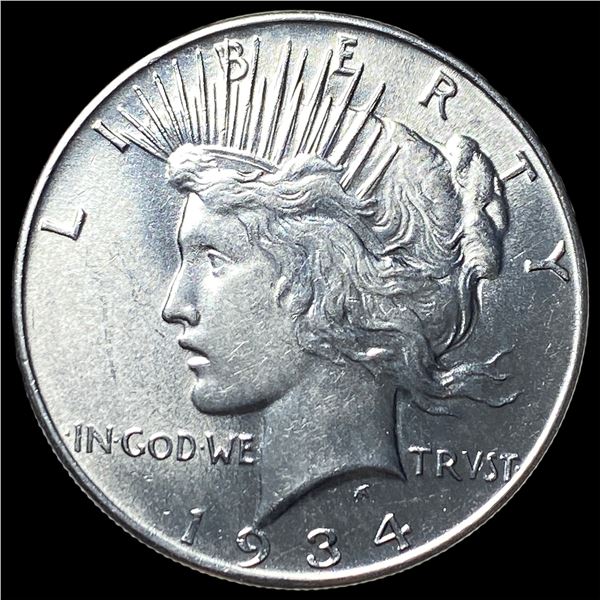 1934 Silver Peace Dollar CHOICE BU