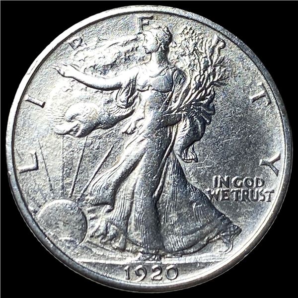 1920-D Walking Liberty Half Dollar CLOSELY  UNCIRCULATED