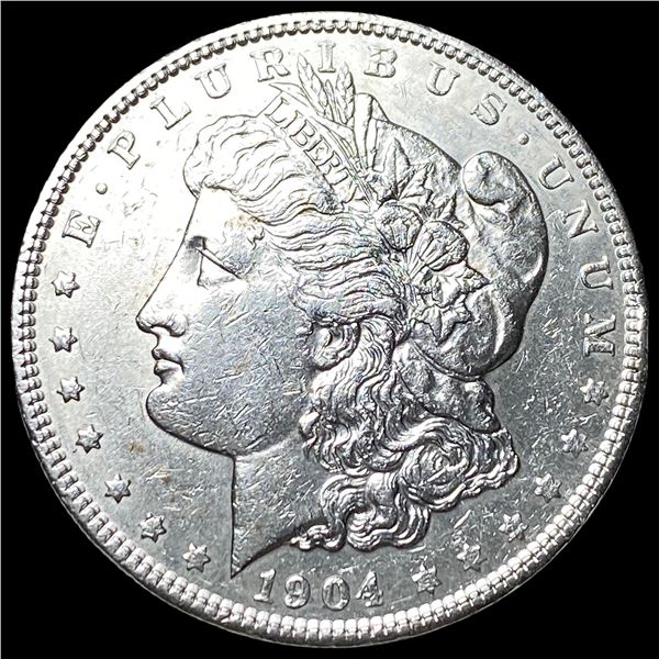 1904 Silver Morgan Dollar CLOSELY  UNCIRCULATED