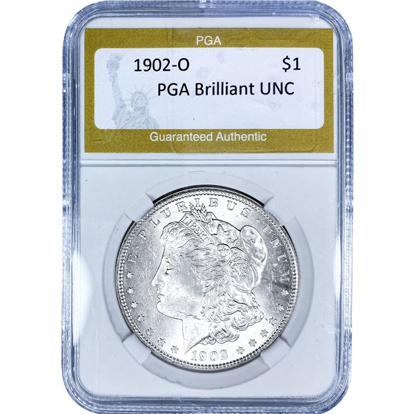 1902-O Morgan Silver Dollar PGA Brilliant UNC