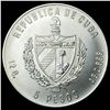Image 2 : 1981 Cuba Silver 5 Pesos Proof