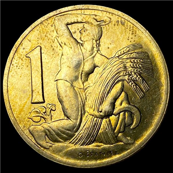 1938 Czechoslovakia 1 Koruna