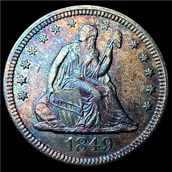 1849 Seated Liberty Quarter CLOSELY  UNCIRCULATED