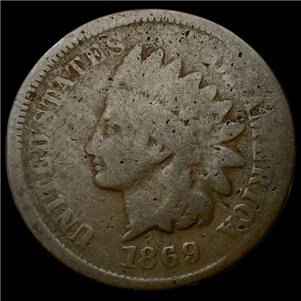 1869 Indian Head Cent NICELY CIRCULATED