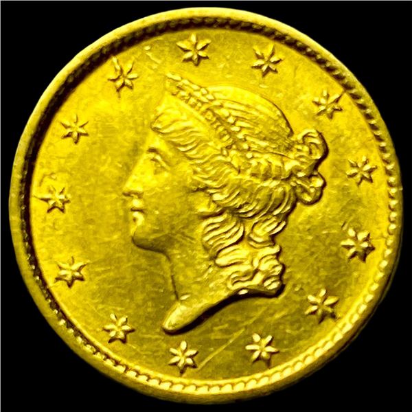 1854 Gold $1 Indian Princess Head NEARLY  UNCIRCULATED