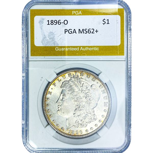 1896-O Morgan Silver Dollar PGA MS62+