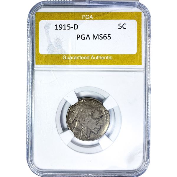 1915-D Buffalo Nickel PGA MS65