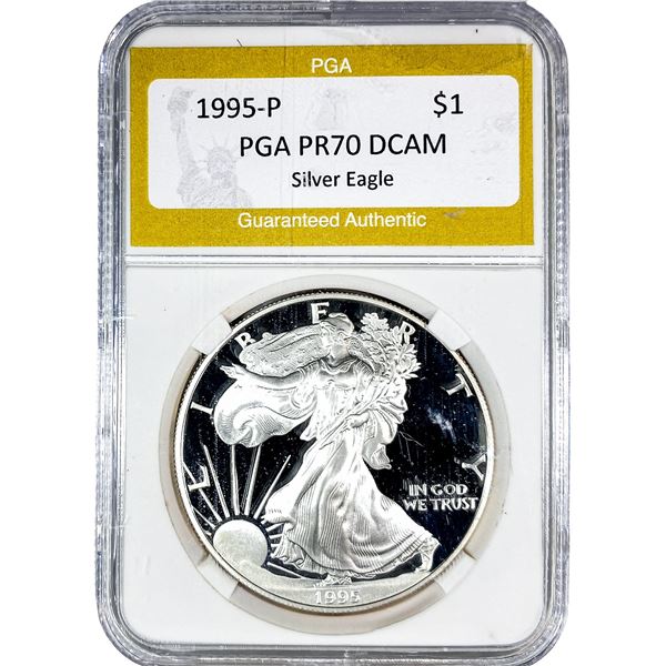 1995-P Silver Eagle PGA PR70 DCAM