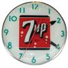 Image 1 : 7Up clock, electric light-up in metal frame, mfgd by American Time Corp-Springfield, MA, VG working 