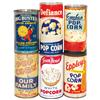 Image 1 : Popcorn tins (6): Eppley's (full), Defiance (full), Our Family (full) & Embro, all w/paper labels.  