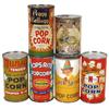 Image 1 : Popcorn tins (6), Peggy Kellogg (full-spotted label), Jack Sprat (full) & Butter Boy (open top) w/pa