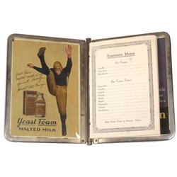 Menu covers from Jones-Vance Drug Co.-Johnson City, TN (Red Grange ad insert) & Crockett's Confectio