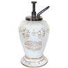 Image 1 : Syrup dispenser, Jersey-Creme, The Perfect Drink, gold-trimmed embossed ceramic base w/adv on both f