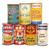 Image 1 : Popcorn tins (7), Jack Sprat (full; some fade on label) & Premier (full) w/paper labels; Plee-Zing, 