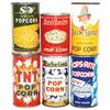 Image 1 : Popcorn tins (6), S and W (full), Jack Sprat (full) & Solitaire (full) w/paper labels; Richelieu (fu