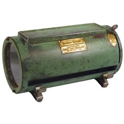 Straw holder, Sani-Serv Sanitary Straw Dispenser, mfgd by The Vee Line Co.-Okla City, OK, round hori