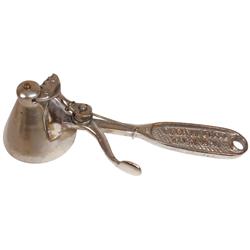 Ice cream scoop, Geer Cone Clipper, patd 1906, nickel-plated brass w/conical bowl size 12, VG cond, 