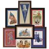 Image 1 : Political Theodore Roosevelt postcards, pennant & fabric (7), a colorful grouping, all early 1900's 