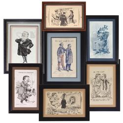 Political postcards (7), all Theodore Roosevelt-"He's good enough for me", "Greetings from Washingto