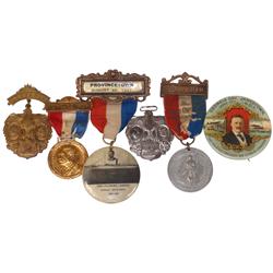 Political items (6), all Theodore Roosevelt, June 10, 1907 Georgia Day 2.25" cello pinback w/orig ba