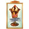 Image 1 : Fairmont Ice Cream Chocolate Sundae sign w/orig frame & new cdbd back, VG to Exc cond w/some wear on