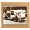 Image 1 : "Good Humors" ice cream truck black and white photograph, new mat and frame, Exc cond w/center fold,