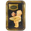Image 1 : Sutton's Sweet Cream Ice Cream kewpie tray, VG cond w/paint wear & pitting, 17.5"H x 11.25"W.