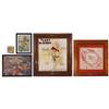Image 1 : Political items (5), all Theodore Roosevelt, Teddy And The Lions cdbd puzzle card, colored litho "Wh