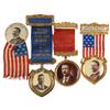 Image 1 : Political badges (4), all Theodore Roosevelt, 1907 24th Annual Conv Dept of Iowa W.R.C.-Dubuque w/1.