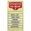 Image 1 : Pensupreme Ice Cream flavor board, mfgd by Permanent Sign & Display Co., Reading, PA, a litho on tin