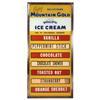 Image 1 : Mountain Gold Ice Cream flavor board, glass front w/metal frame, openings in back to change flavors,